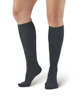 JEBA Women’s Business Trouser Knee-High Compression Socks — Moderate 20-30 mmHg (Large)