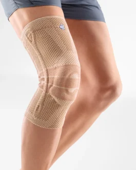 Bauerfeind GenuTrain Knee Brace with Semi-Rigid Silicone Pad — Left