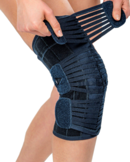 M-Brace Patella Knee Stabilizer with Molded Hinge — Left