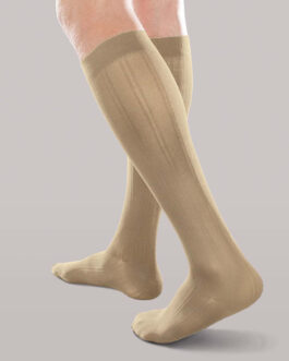 JEBA Men’s Business Trouser Knee-High Compression Socks — Moderate 20-30 mmHg (Large)